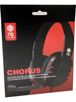 Ng Chorus Gaming Headset Over Ear Black Red