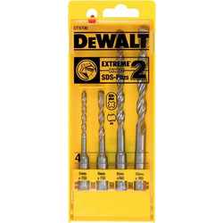 DEWALT ΣΕΤ ΤΡΥΠΑΝΙΑ SDS-PLUS EXTREME 2 ΔΟΜΙΚΩΝ ΥΛΙΚΩΝ 4 ΤΕΜ DT9700
