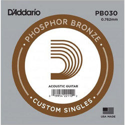 D'Addario PB030 Χορδή Ακουστικής Κιθάρας Phosphor Bronze 30"