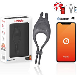 Oninder Pampa Vibrator Ring Ελαστικό Δαχτυλίδι Πέους Σιλικόνης με Δόνηση Γκρι