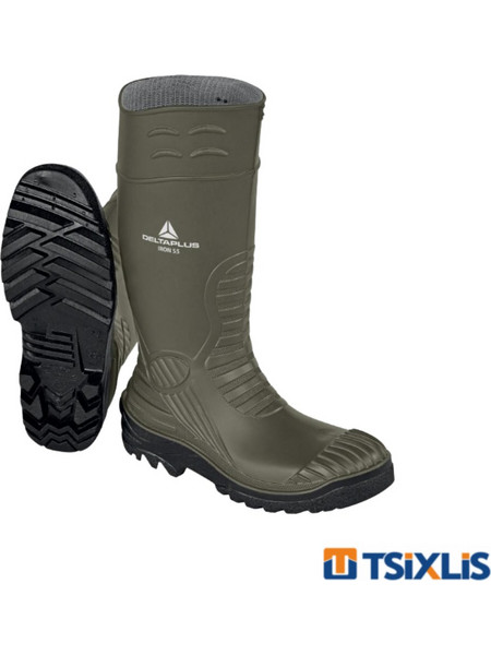 Delta Iron Plus S5 Γαλότσες Ασφαλείας Γονάτου Χακί