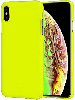 Back Cover Θήκη Λεπτής Σιλικόνης Matte για iPhone Xs Max Neon Yellow