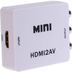 Μετατροπέας HDMI female σε RCA female Λευκό