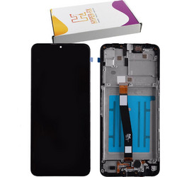 ΟΘΟΝΗ SAMSUNG A22 5G A226 COMPLETE LCD ME FRAME HF-GH81-20694A BLACK HYPER-FIX SERVICE PACK