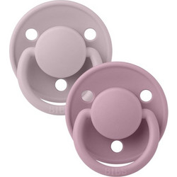 BIBS de Lux Πιπίλες Καουτσούκ 6m+ Dusty Lilac Heather 2τμχ