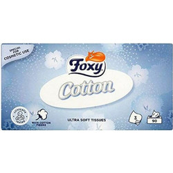 FOXY FACIAL COTTON panuelos ultra suaves 90 uds