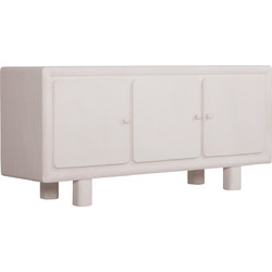ΜΠΟΥΦΕΣ FB918068 MDF ΣΕ ΥΠΟΛΕΥΚΟ ΧΡΩΜΑ-3 ΠΟΡΤΕΣ 140x38x64Υεκ