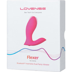 Lovense Flexer Insertable Δονητής G-Spot για Ζευγάρια με App Control Ροζ