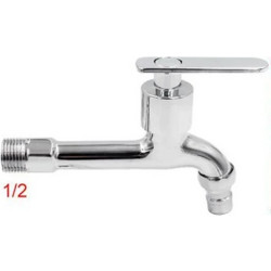 Μπαταρία Μπανιέρας Ασημί 1/2" 15x9.5cm με Ροζέτα Μπλε 3280977