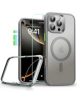 ESR Classic Pro Set HaloLock MagSafe Back Cover Frosted Grey (iPhone 16 Pro)