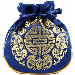 Mωσαϊκό Τσαντάκι Πουγκί Brocate Good Luck για Mala 14x10cm