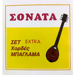 Sonata Σετ 6 Χορδές Μπαγλαμά Silver Plated Copper 1/8