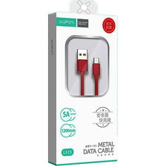 XiPiN LX15 Braided USB 3.0 to micro USB Cable Κόκκινο 1.2m (DRI0220LX15-RED)