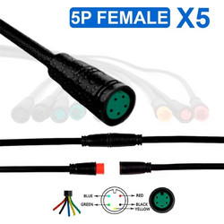 Αδιάβροχο Καλώδιο|8 mm 5 PIN - 5F |5 τεμάχια