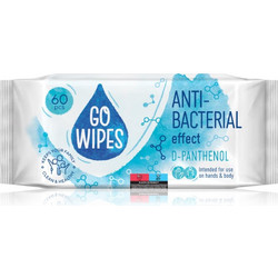 GoWipes Anti-Bacterial Effect D-Panthenol υγρά μαντηλάκια καθαρισμού με αντιβακτηριακή δράση 60 τμχ