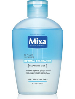 Mixa Optimal Tolerance Bi-phase Cleanser Eye Makeup Remover 125ml