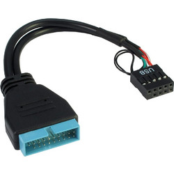 Inter-Tech 88885217 καλώδιο USB 0,15 m Μαύρος (Μαύρο)