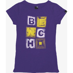 BENCH Women Squared Logo T-Shirt - DARK PURPLE - 1019-1028-2000-DPRPL