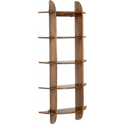 Bizzotto Westwood Ραφιέρα 5 Θέσεων Ξύλινη Mango Καφέ 70x22x160