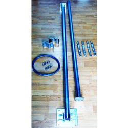 Set Στήριξης Για Ανεμογεννήτρια 6m (2x3m) (Βάση, Ιστός, Συρματόσχοινα, Εντατήρες & Κλειδιά)