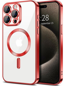 Techsuit Luxury Crystal - θήκη για Apple iPhone 16 Pro Max - Κόκκινο