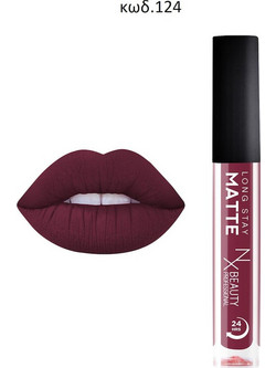 NX Beauty Professional Matte Longstay 124 Long Lasting Liquid Κραγιόν