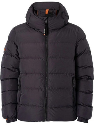 Superdry Hooded Sports Ανδρικό Μπουφάν Χειμωνιάτικο Puffer Ανθρακί M5011905A-PIJ