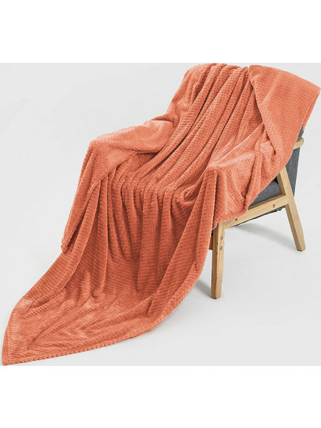 Κουβέρτα Popcorn Salmon Διπλή 200x220cm