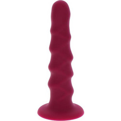ToyJoy Ribbed Dong Dildo με Βεντούζα 12cm Κόκκινο