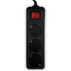 Πολύπριζο Lamtech (LAM113270) - 3x Sockets - 3m - Black LAM113270