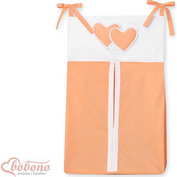 Diaper bag- Hanging Hearts orange