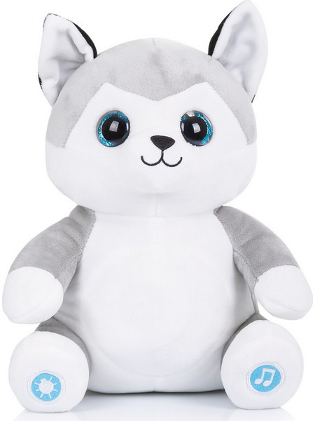 Plush toy with music and lamp Huskey