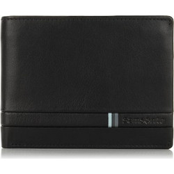Δερμάτινο Πορτοφόλι Samsonite Flagged 144467-1041 Μαύρο
