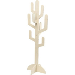 Ξύλονος Κάκτος Κρεμαστάρι Deco 60x18.5cm