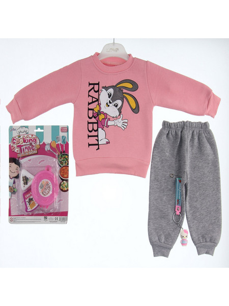 ΠΑΙΔΙΚΟ ΣΕΤ ΦΟΡΜΑΣ ΚΟΡΙΤΣΙ RABBIT PINK 006.PINK.3542-PINK