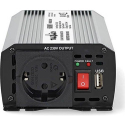 Nedis Inverter Αυτοκινήτου Τροποποιημένου Ημιτόνου 600W για Μετατροπή 12V DC σε 230V AC