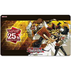 Konami Yu Gi Oh Playmat - Yugi & Kaiba 25th Quarter Century