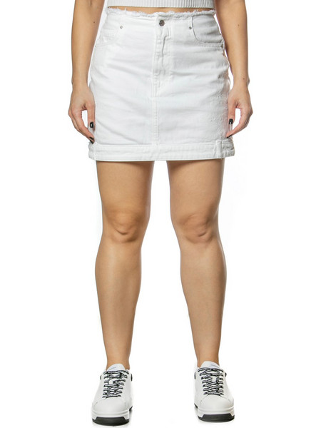 Armani Exchange 3RYN63Y1NPZ0102 Τζιν Μίνι Φούστα White
