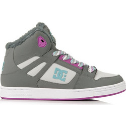 DC Rebound Παιδικά Sneakers Μποτάκια Γκρι ADBS100075-XSBB