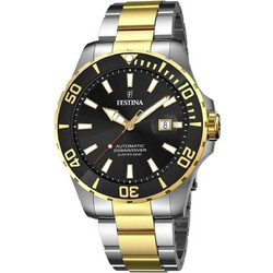 Festina Ανδρικό Ρολόι Αυτόματο με Ασημί Χρυσό Μεταλλικό Μπρασελέ F20532/2