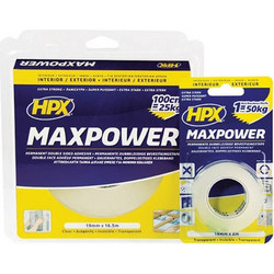 HPX MAXPOWER ΤΑΙΝΙΑ ΔΙΠΛΗΣ ΟΨΗΣ ΔΙΑΦΑΝΗ 19 mmx 5 m 190503122