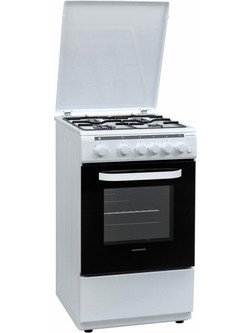 Heinner HFSC-V60LITGC-WH Κουζίνα Ηλεκτρική 50lt με Εστίες Αερίου 50cm