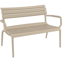 PARIS ΚΑΝΑΠΕΣ TAUPE 116X70X75εκ. ΠΟΛ/ΝΙΟΥ