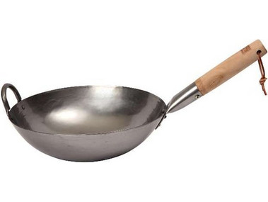 Craft Wok hand - hammered από ανθρακούχο χάλυβα 30 εκατ. με στρογγυλό πάτο School of Wok