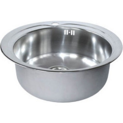 Genomax Kiba Ένθετος Νεροχύτης Στρογγυλός Inox
