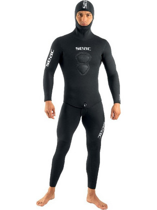 Seac Sub Royal Black Ολόσωμη Στολή Κατάδυσης Neoprene με Επιστήθιο για Ψαροντούφεκο 7mm