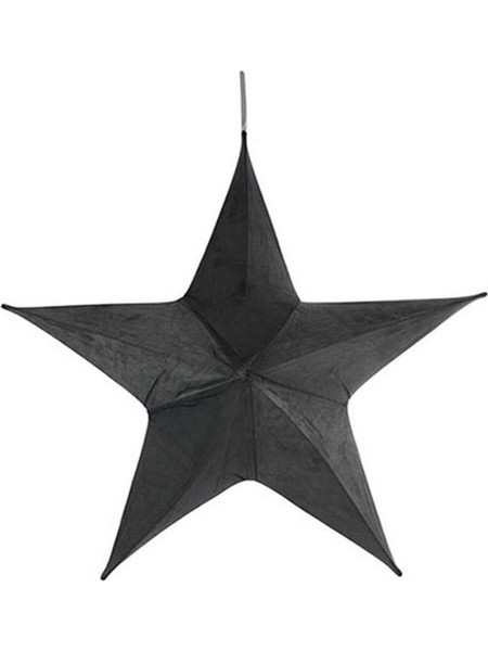 Αστέρι Ανοιγόμενο Βελούδινο 013.784663 80cm Grey