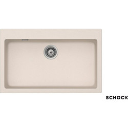 Schock Cristalite Manhattan Everest Ένθετος Νεροχύτης Inox 75x45.6cm 30080-1511