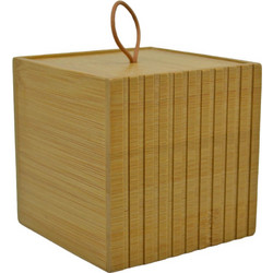 Κουτί Αποθήκευσης Απο Ξύλο Bamboo 9cm