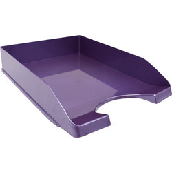 METRON ΔΙΣΚΟΣ ΓΡΑΦΕΙΟΥ ΠΛΑΣΤΙΚΟΣ 26x35x6.5cm ΜΕΤΑΛΛΙΚΟ ΜΩΒ